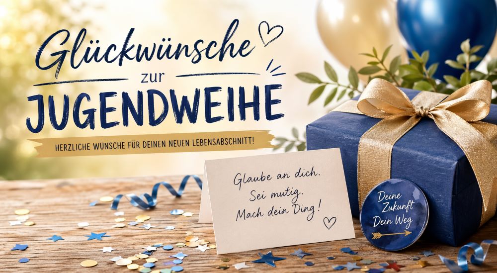 Glückwünsche zur Jugendweihe